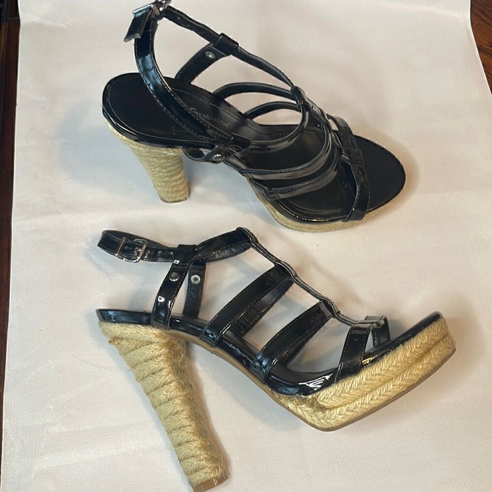 BCBGeneration caged platform sandals 